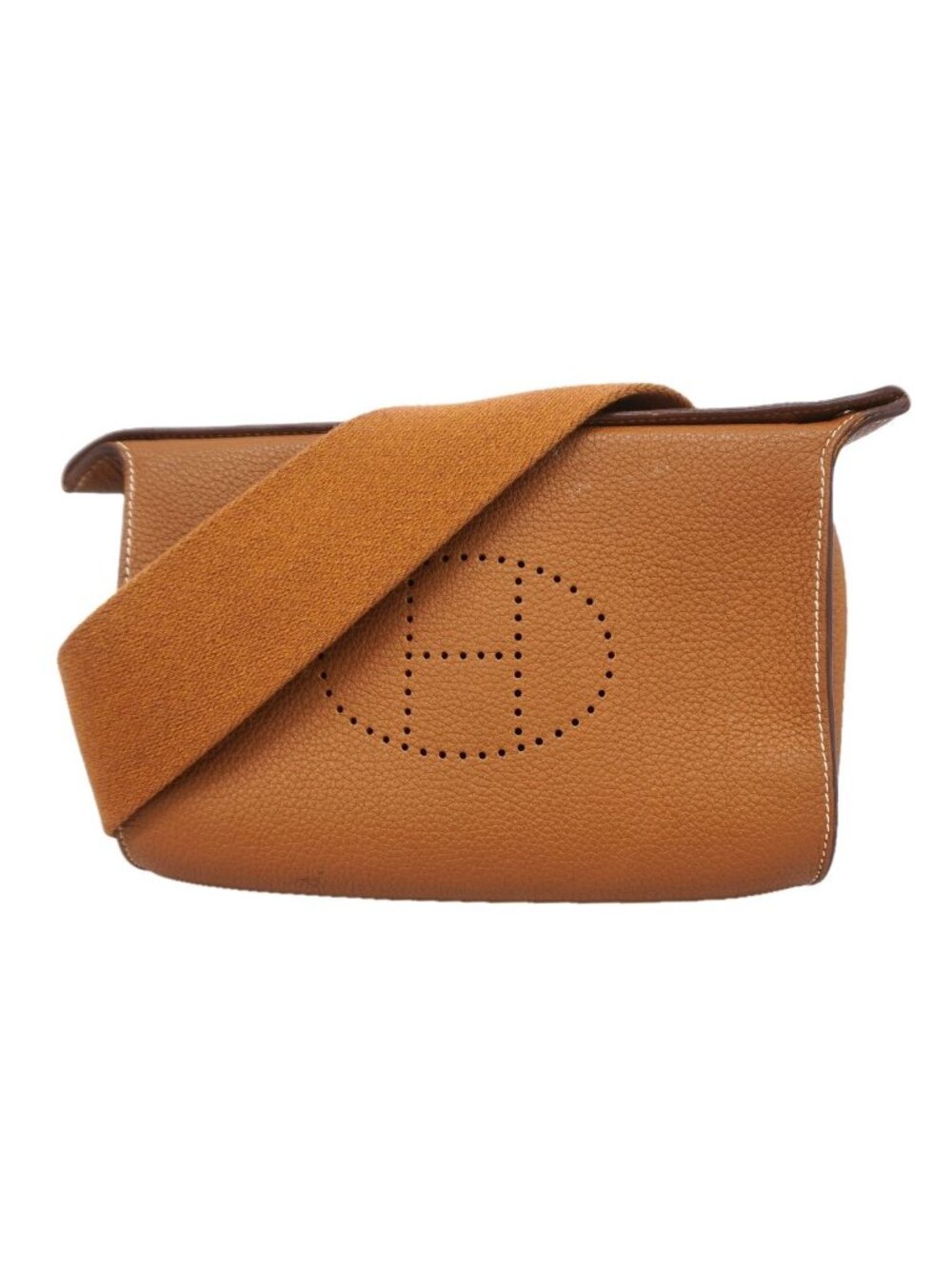 Hermes Shoulder Bag Vide Poche Togo Gold Silver